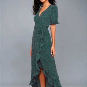Lulu’s Green polka dot dress